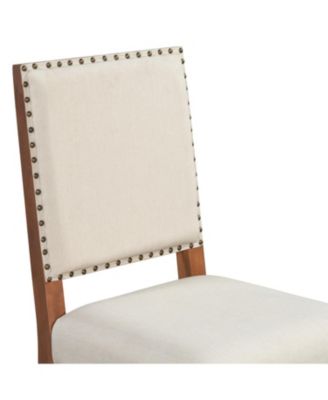 5-Piece Round Dining Set- Table & 4 Upholstered Chairs