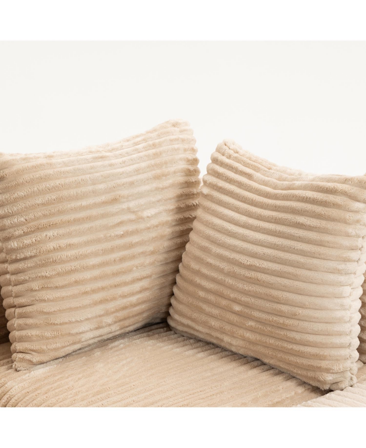 Streamdale Furniture Corduroy Modular Lounge Sofa - No Assembly