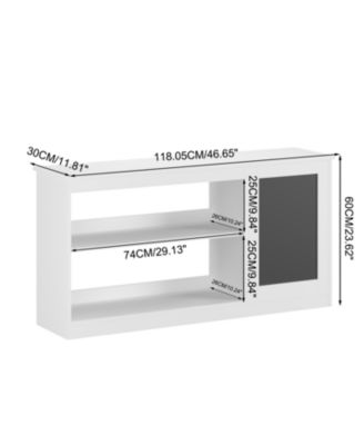 Streamdale Kids Bookshelf Toy Storage Cabinet Chalkboard - White Organizer