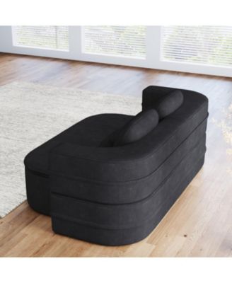  75" Foldable Sofa Bed with Blanket