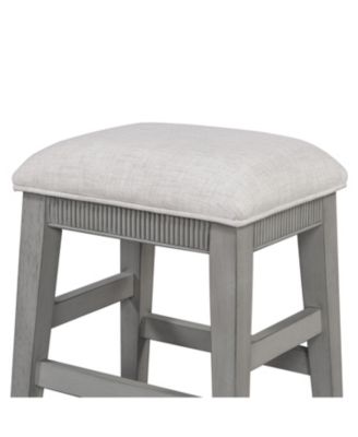 4-Piece Retro Dining Table Set with 3 Storage Drawers (Light Grey)