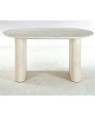 MDF Pedestal Dining Table - Modern Style for 4-6