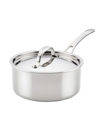 EverLast Stainless Steel Covered Tri-Ply Clad, 3QT Covered Stock and Saucepan