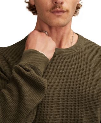 Men's Waffle Crewneck Sweater