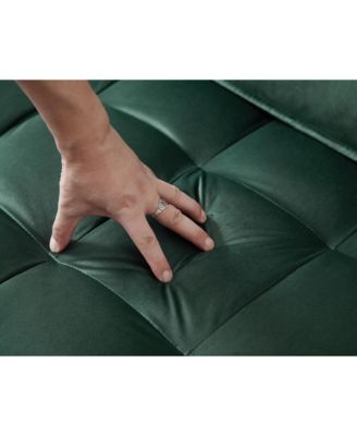 Sleeper Sofa Bed with Adjustable Backrest (GREEN