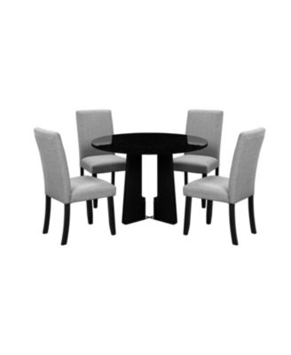 Streamdale Round Dining Table for 4, Modern Kitchen Dining Table, 43 Inch Round Dining Table for Kitchen Living Room