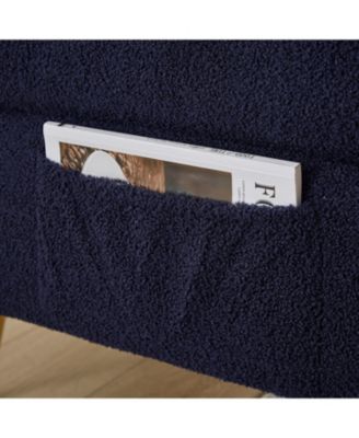 Teddy Upholstered Loveseat Sleeper Sofa - Dark Blue