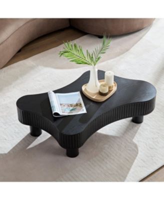 Modern Wooden Drum Coffee Table