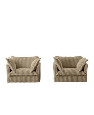 Set of 2 Slipcovered Armchairs
