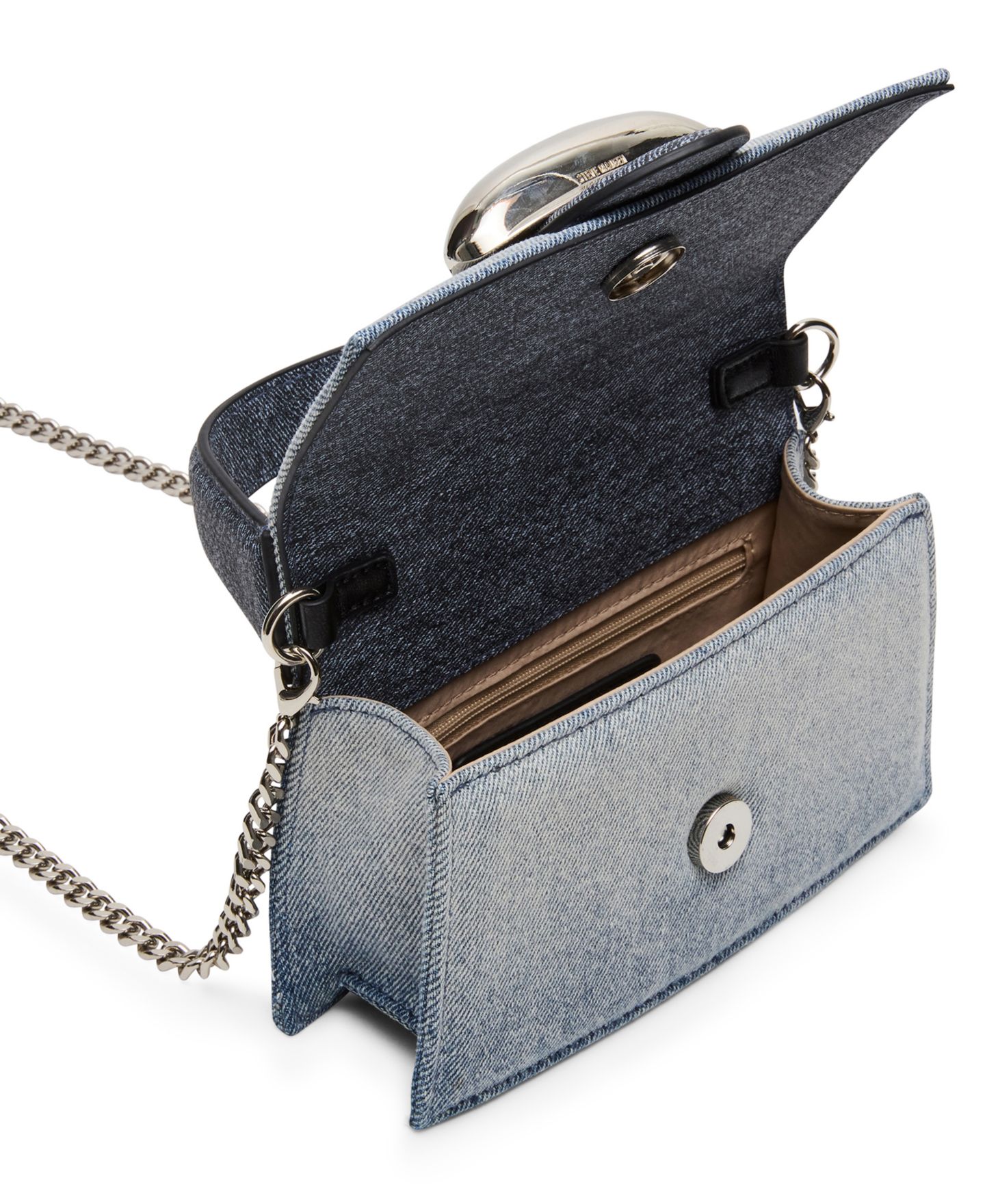Женская сумка Steve Madden Bmishell Top Handle Satchel, цвет: Джинсовый — фото 5