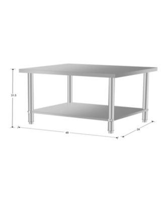 Stainless Steel Kitchen Prep Table 48"x24"
