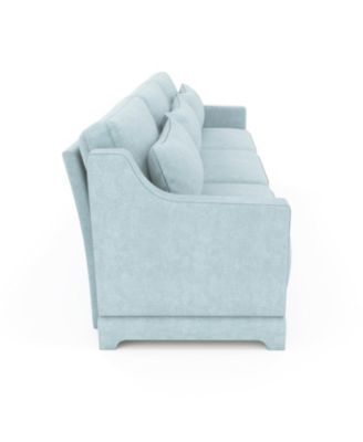 Sky Blue Chenille 3-Seater Sofa