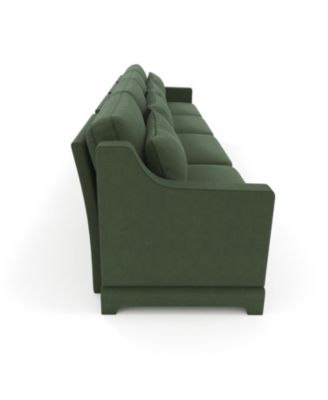 Chenille Sofa Lumbar Pillow Solid Wood Green