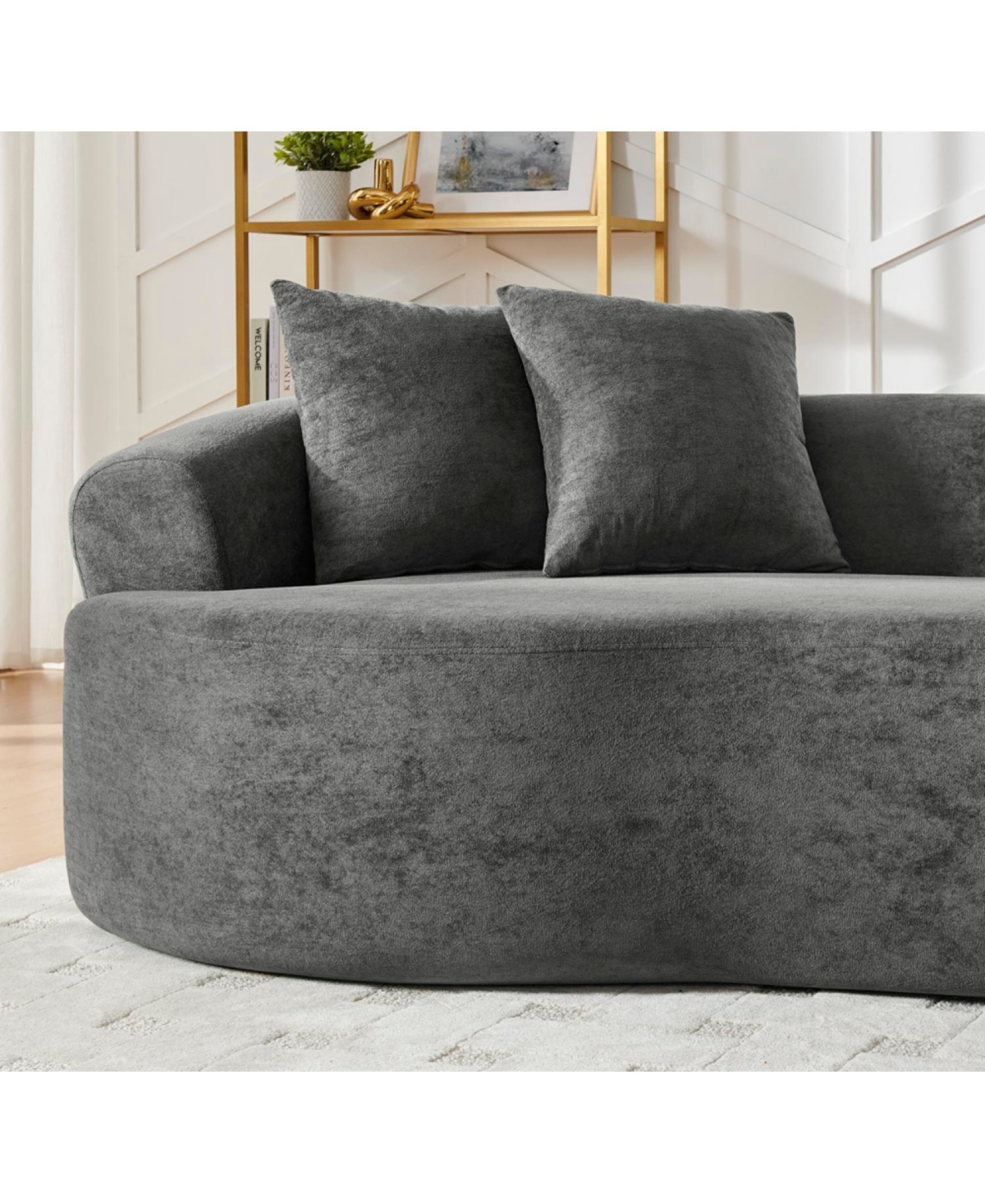 Streamdale Furniture Modern Cloud Curved Sectional Sofa