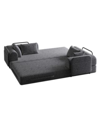 Streamdale 78.7" Convertible Sleeper Sofa Bed with Pillow & Side Pocket