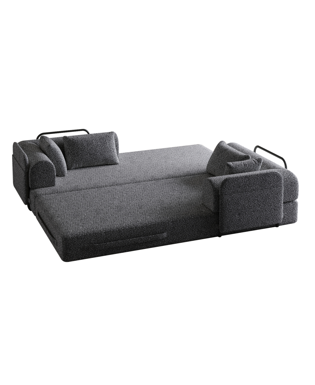 Streamdale Furniture Streamdale 78.7" Convertible Sleeper Sofa Bed with Pillow & Side Pocket