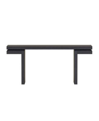 66" Wide Wood Console Table - Sofa/Entryway - Black
