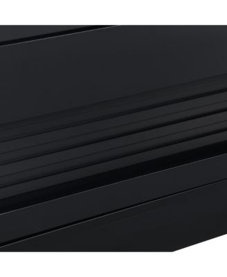 Modern Rectangle Coffee Table with Drawers & Shelves