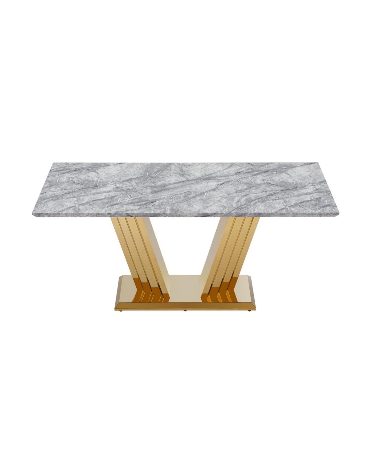 Streamdale Furniture 70" Faux Marble Dining Table