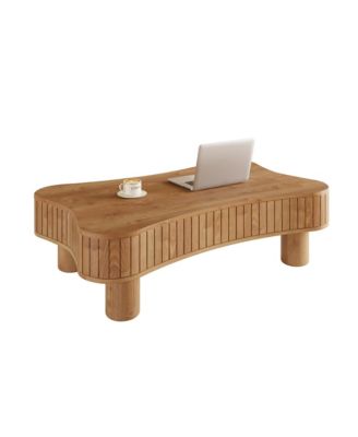 Streamdale Lift Top Coffee Table - Fluted Panel, Hidden Storage