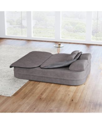 75" Foldable Sofa Bed with Blanket