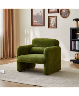 34" Velvet Sofa - Modern Single Couch for Small Spaces