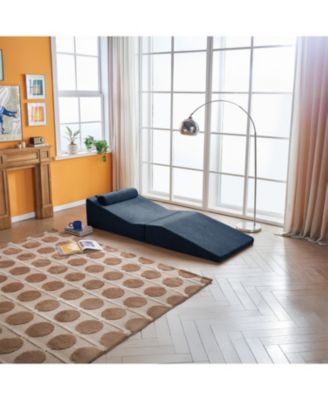 Foldable Sponge Sofa Bed- Portable Lounger for Living Room And Bedroom