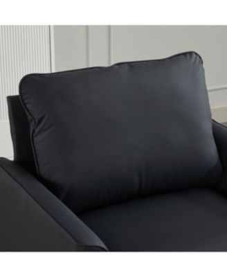 Cat Paw Leather Sofa 2PC Black