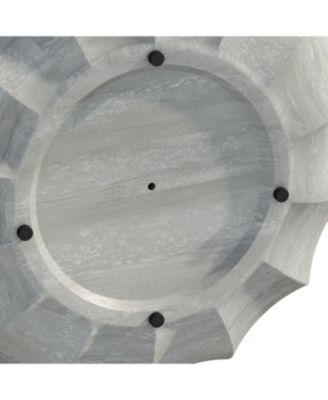 Streamdale 35" Modern Waterproof MgO Cement Coffee Table (Marble White)