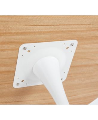 42.1" Oak Tulip Dining Table (Seats 4-6)