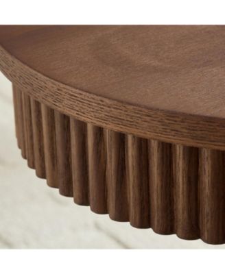 Modern Oval Handcraft Drum Coffee Table