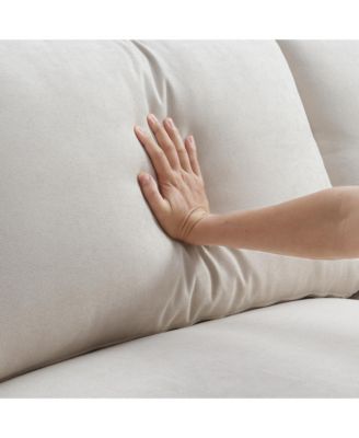  Modern Sectional Sofa, Cloud Couch with Ottoman