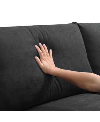  Modern Sectional Sofa, Cloud Couch with Ottoman