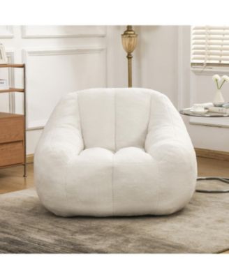 Streamdale Tufted Bean Bag Chair with Memory Foam Filling