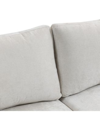 Streamdale 111.42x32.28" 3-Seater Chenille Sofa - Comfy, Cloud-Soft, with Side Pocket