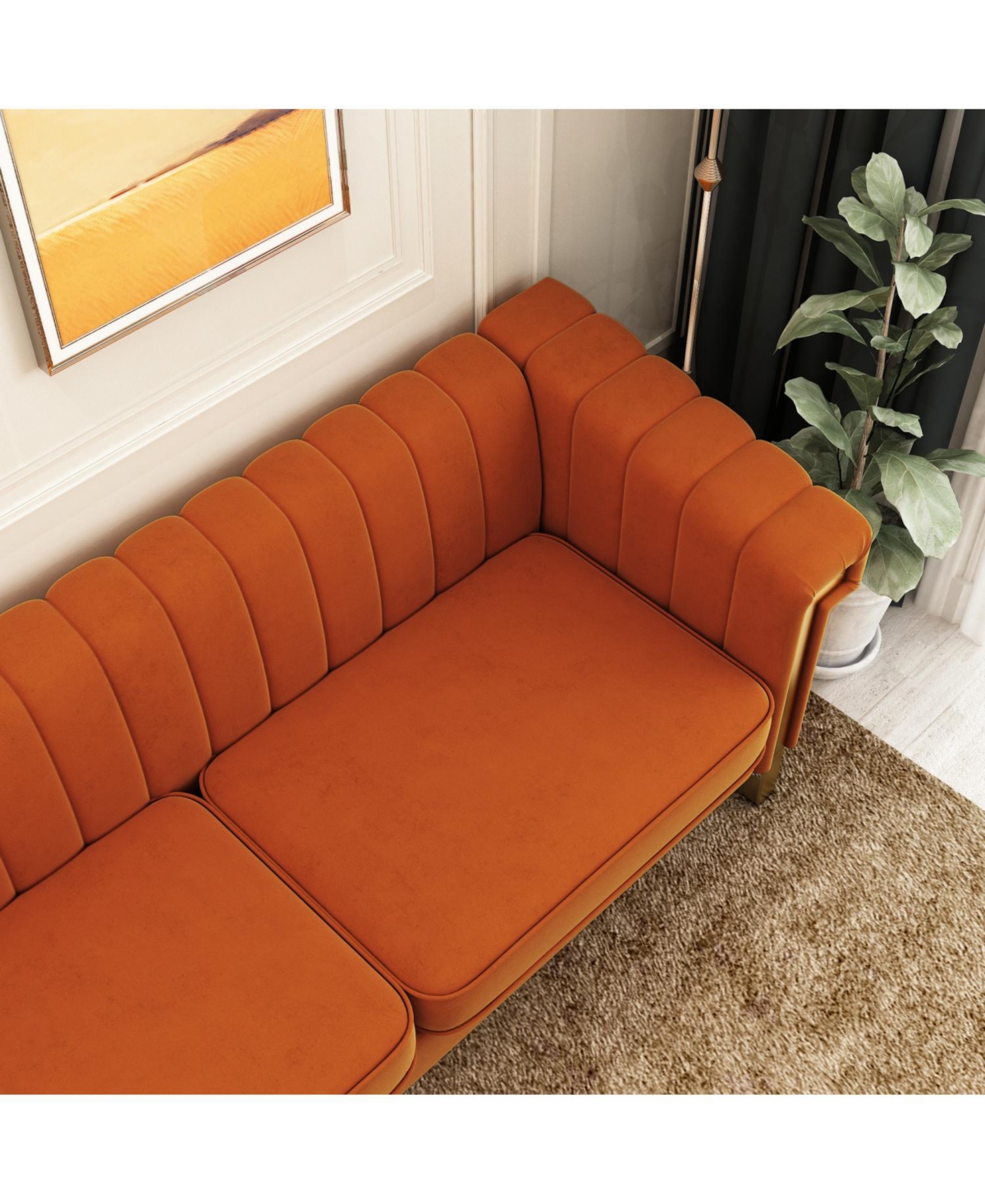 Streamdale Furniture Beautiful Linen Sofa