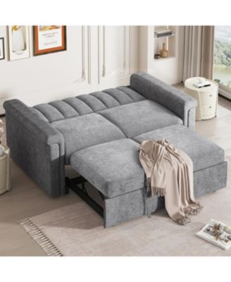 Convertible Soft Cushion Sofa Pull Bed, for Two People to Sit On