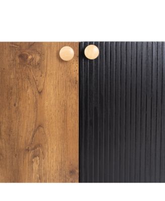  Mid Century TV Console 3 Cabinets, up to 70" TVs, Storage for Living/Bedroom