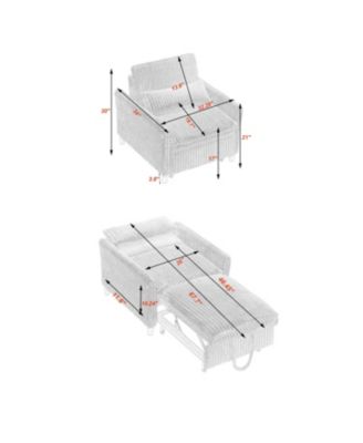 Small Apartment Chair with Pillow