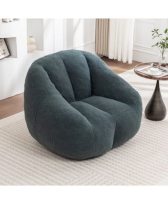 Tufted Bean Bag Chair with Memory Foam