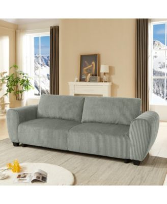 Corduroy Sleeper Sofa with Storage