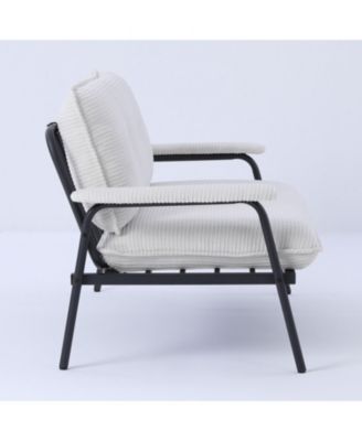 Beige 53-inch Sofa Small Apartment Living