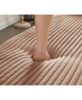 Corduroy Floor Sofa Bed with Pillows