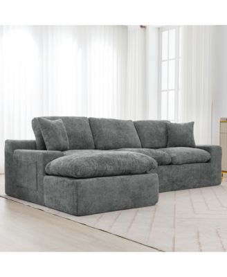  Cloud Sectional Sofa 107.9" Grey