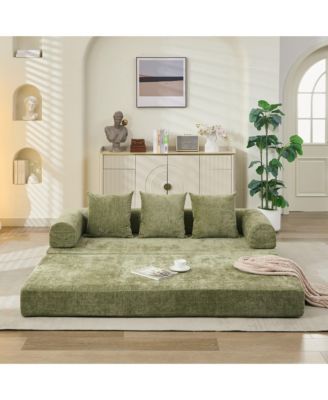 Streamdale Comfy Convertible Folding Mattress Couch - Green