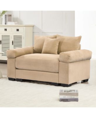 Oversized Cloud Modular Sectional Couch, Soft Corduroy, Camel