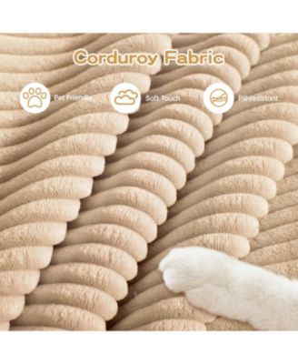 Oversized Cloud Modular Sectional Couch, Soft Corduroy, Camel