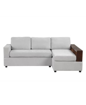 Streamdale 87.4" Sectional Sofa Couch with Reversible Armrests, Gray