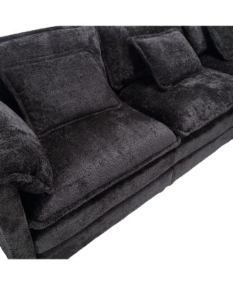 Streamdale Modular Chenille Sectional Sofa with Ottoman