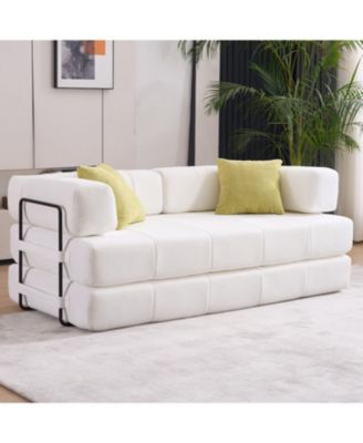  Folding Sofa Bed 78.5" Convertible Couch with Pillows